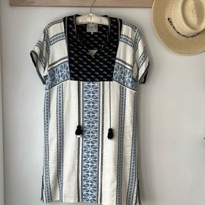 Sea NY Tassel Mixed Yarn Dye Mini Dress, Size 6